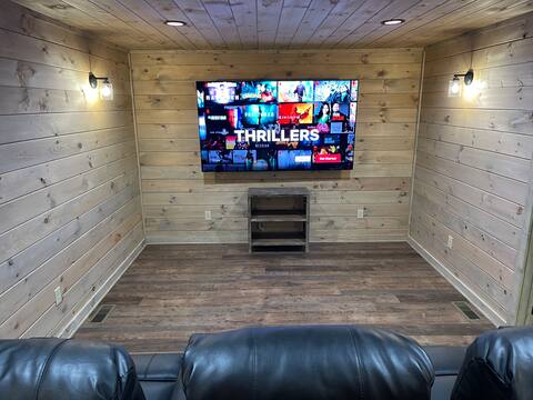 SwimTastic theater room screen